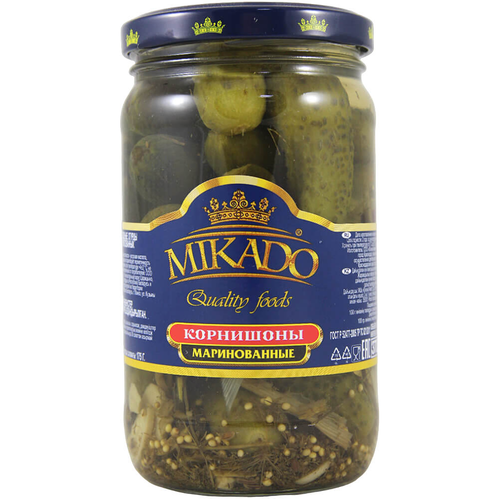Фото: Корнишоны "Микадо" маринованные, 350г
