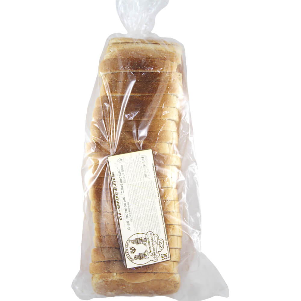 Фото: Хлеб тостовый "Славянский" нарезанный, 500г