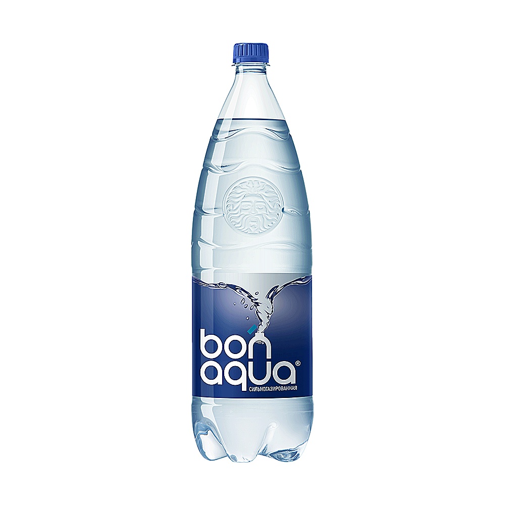 Фото: Вода питьевая "Bonaqua" сильногазированная, 2л