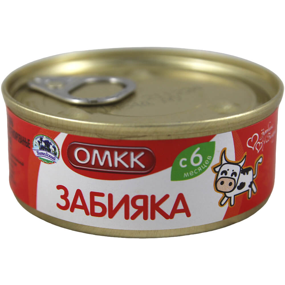 Фото: Консервы мясные "Забияка" из говядины для питания детей, 100г