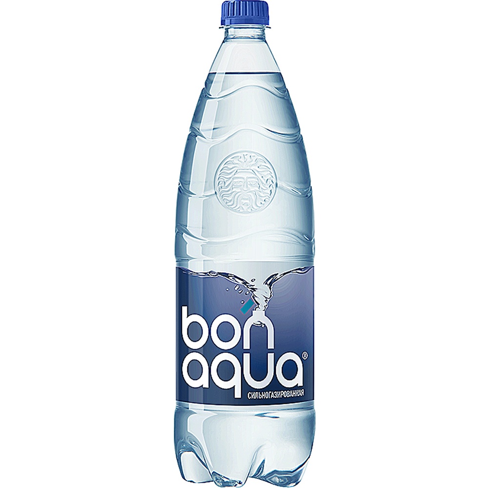 Фото: Вода питьевая "Bonaqua" сильногазированная, 1.5 л