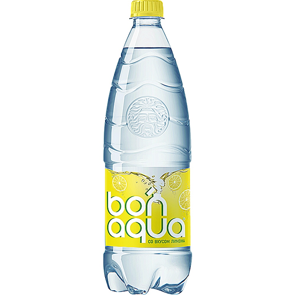 Фото: Вода питьевая "Bonaqua" со вкусом лимона, 1л
