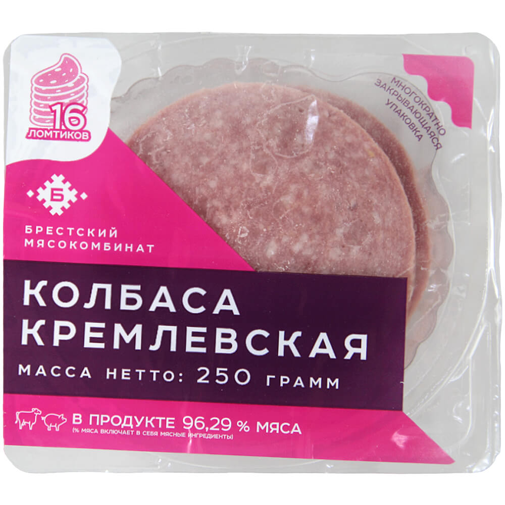 Фото: Колбаса "Кремлевская" колбасное изделие варено-копченое, 250г