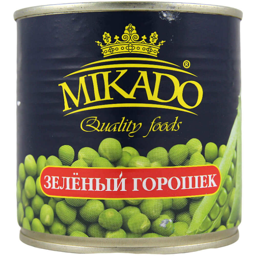 Фото: Горошек зеленый "Микадо" консервированный, 425мл