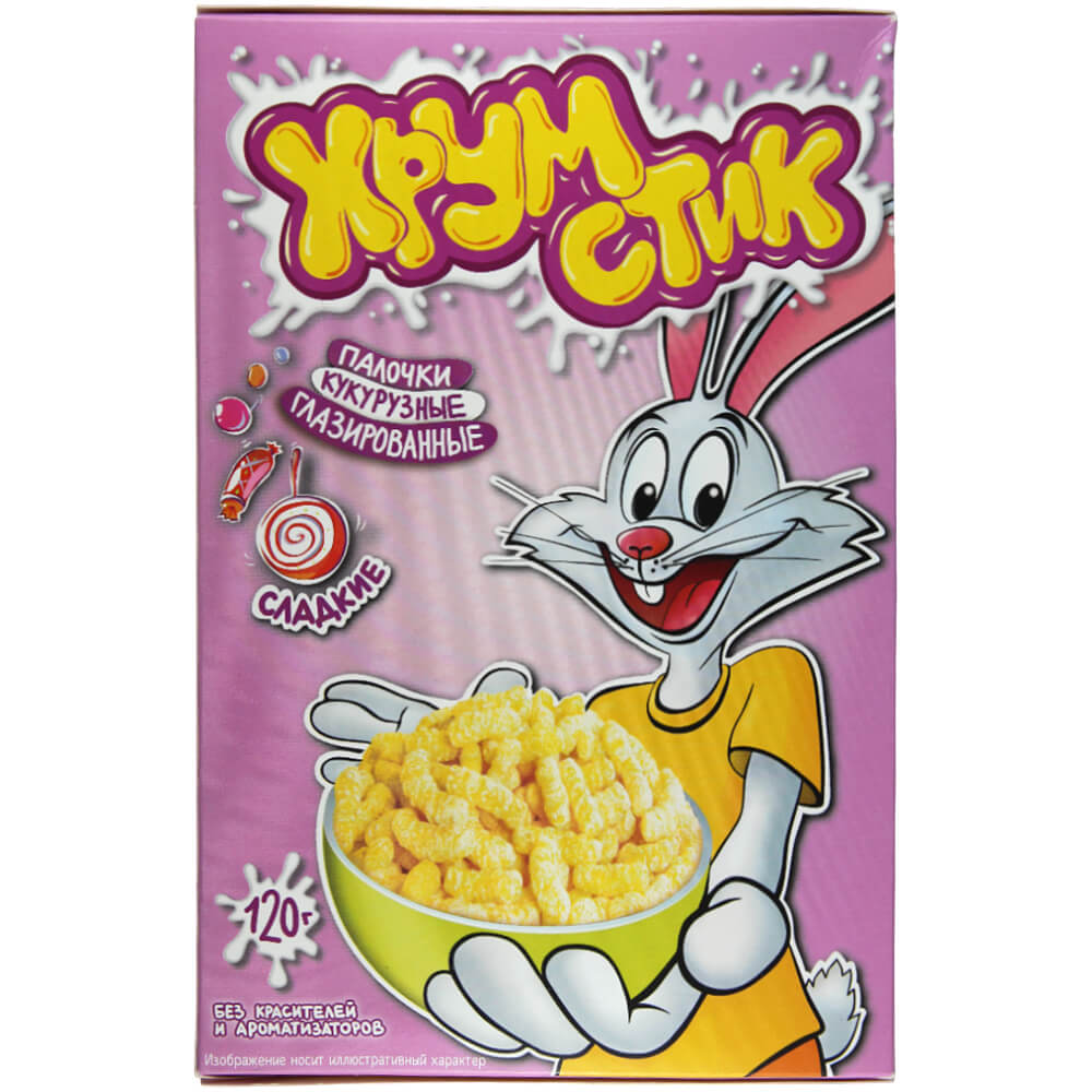 Фото: Палочки кукурузные "Хрумстик" сладкие глазированые, 120г