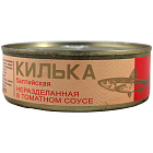 Килька балтийская(шпрот) неразделенная в томатном соусе, 240г